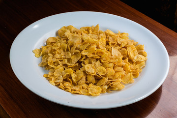 Cerial on white dish