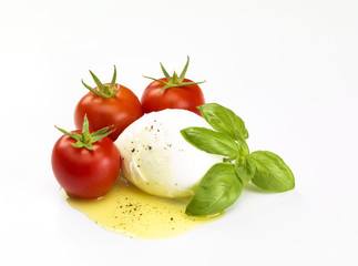 Mozarella  Tomaten Basilikum