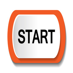 Vector icon with the word START