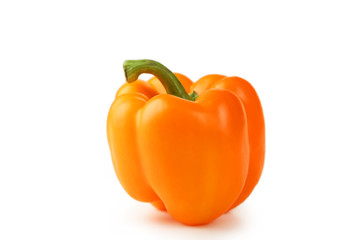 Orange pepper isolated on white