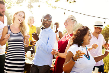 Diverse People Party Togetherness Friendship Concept