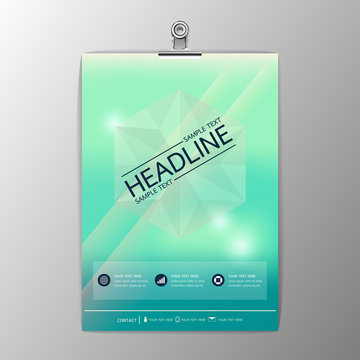 Blurred abstract background design, Business Corporate Brochure