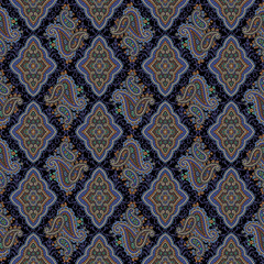 ペイズリーと小紋柄