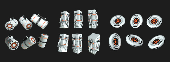 sci-fi objects © dmitrymirror