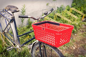 Bicycle with basket