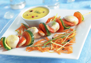 brochettes saint jacques