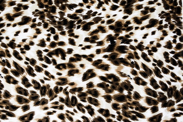 Texture fabric of leopard skin for background