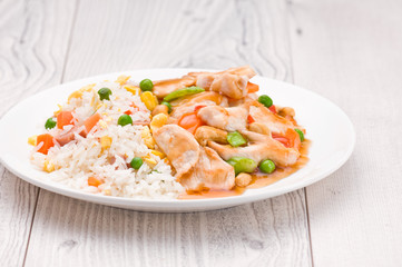Chicken Cashew Rice dish