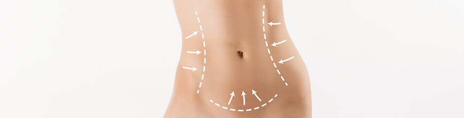 Body correction with the help of plastic surgery on white