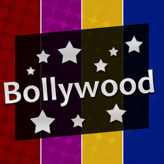 Bollywood Colorful Halftone Background 