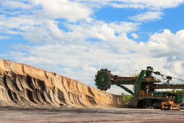 huge coal mining coal machine