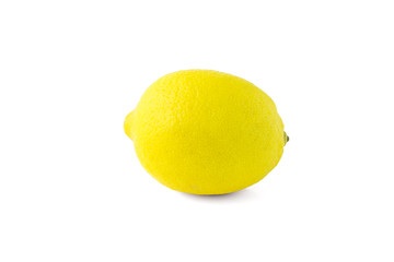 lemon over white background
