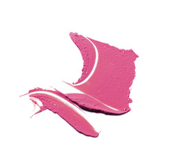 Pink lipstick smears 