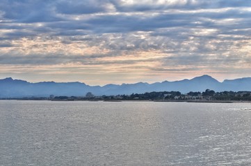 Evening in blue tones