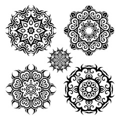 Mandala.Vintage pattern set. 