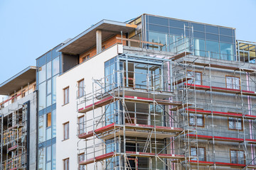 Block of apartments under construction