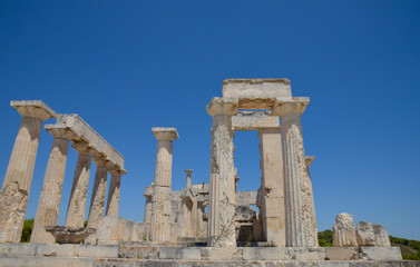Temple of Aphaea. Aegina Island Greece