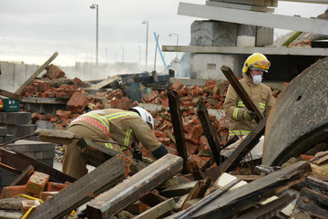 city earthquake disaster zone