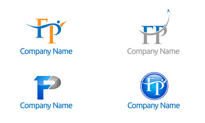 f p, f p letter, vector, logo, design