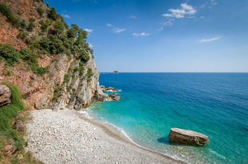 Fototapeta premium Montenegro wild beach.
