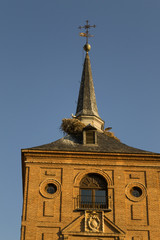 Stork nest in Alcala de Henares