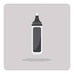 Vector of flat icon, highlighter pen on isolated background