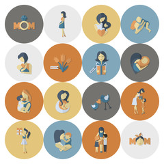 Happy Mothers Day Icons