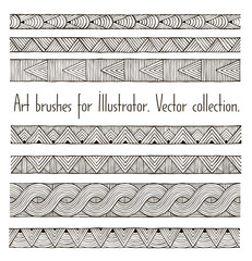 Vector set of hand drawn trims - 87667199