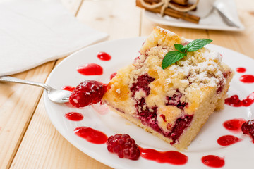 Raspberry dessert