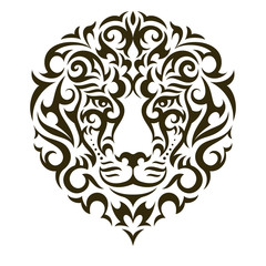 Lion vector tattoo illustration