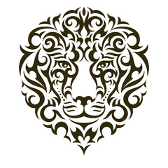 Lion vector tattoo illustration