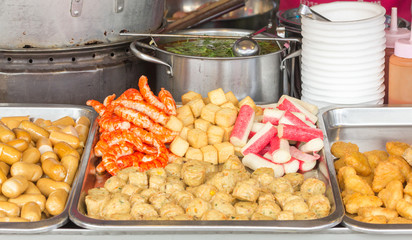 Thailand street food of croquette in bangkok.