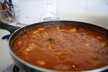 Salsa bolognesa para servir con pasta