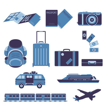 Travel Tourist and Journey Vector