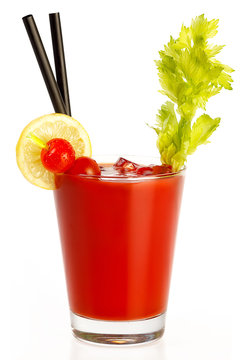 Delicious Fresh Tomato Juice. Healthy Dieting Concept