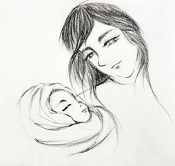 Mother and Child sketch 