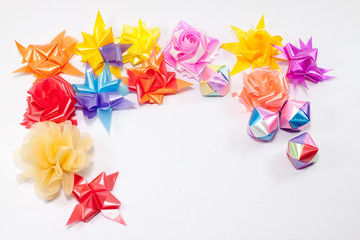 ribbon with a bow on a white background