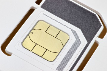 Triple SIM Karte für ein Mobiltelefon