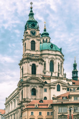 Fototapeta na wymiar St. Nicholas Church in Prague, Czech Republic