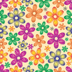 Floral colorful background.Vector