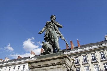 Obraz premium Statue de Pierre Cambronne à Nantes
