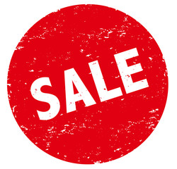 Sale Stempel rot button rund