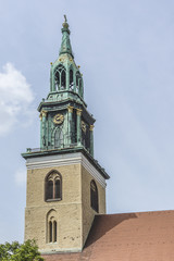 Obraz premium Mary's Church (Marienkirche, 13th century) in Berlin, Germany.
