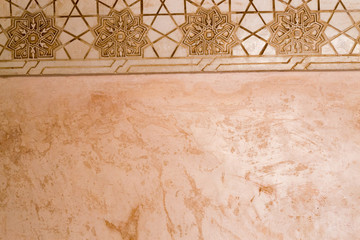 Wall mosaic in Alhambra