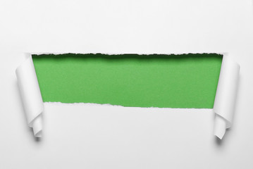 Torn paper with space for your message