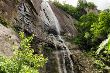 Hickory Nut Falls in Chimney Rock State Park, North Carolina, United States