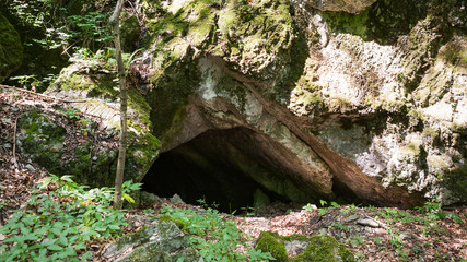 Cave in the Carpathian Mountains