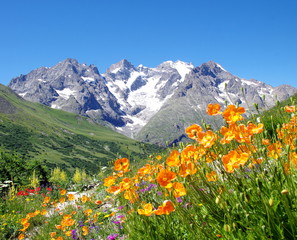 massif de la meije -france