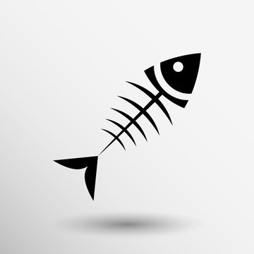 fish menu vector design template logo icon