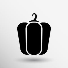 pepper logo bell sweet vector abstract line